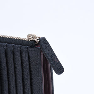 極美品 CHANEL シャネル クラシック ジップ カードケース AP3179 ランダム番台 ブラック ミニウォレット ココマーク ゴールド金具 中古 4a009280