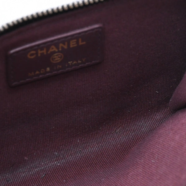 極美品 CHANEL シャネル クラシック ジップ カードケース AP3179 ランダム番台 ブラック ミニウォレット ココマーク ゴールド金具 中古 4a009280