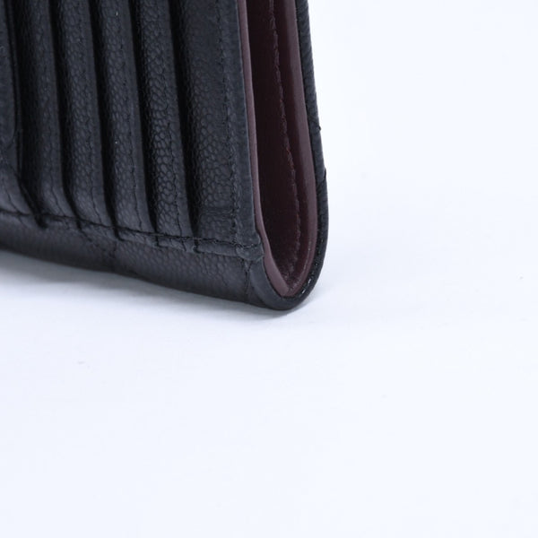 極美品 CHANEL シャネル クラシック ジップ カードケース AP3179 ランダム番台 ブラック ミニウォレット ココマーク ゴールド金具 中古 4a009278