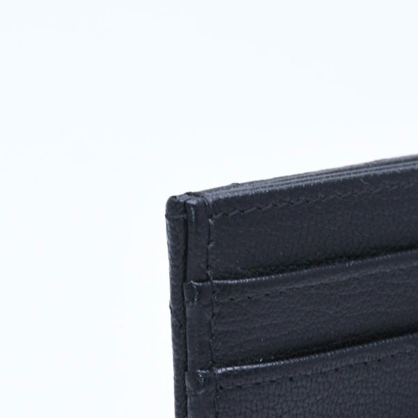 新品同様 CHANEL シャネル クラシック カードケース AP3595 ランダム番台 ブラック ココマークグレインゴートスキン ゴールド金具 中古 4a009287