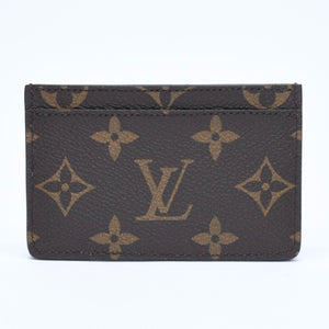 新品同様 LOUISVUITTON ルイヴィトン ポルトカルトサーンプル シマウマ カードケース 名刺入れ M11448 モノグラムキャンバス ブラウン 中古 4a009282