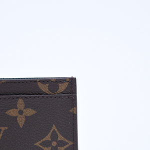 新品同様 LOUISVUITTON ルイヴィトン ポルトカルトサーンプル シマウマ カードケース 名刺入れ M11448 モノグラムキャンバス ブラウン 中古 4a009282