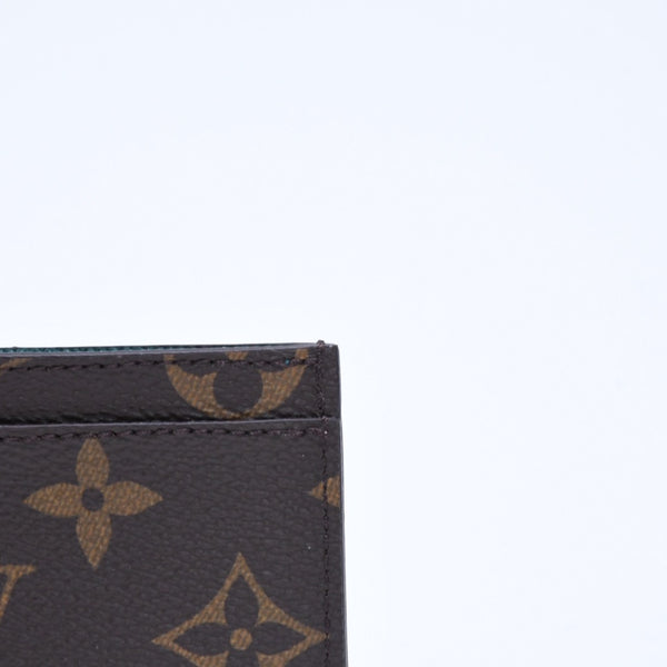 新品同様 LOUISVUITTON ルイヴィトン ポルトカルトサーンプル シマウマ カードケース 名刺入れ M11448 モノグラムキャンバス ブラウン 中古 4a009282