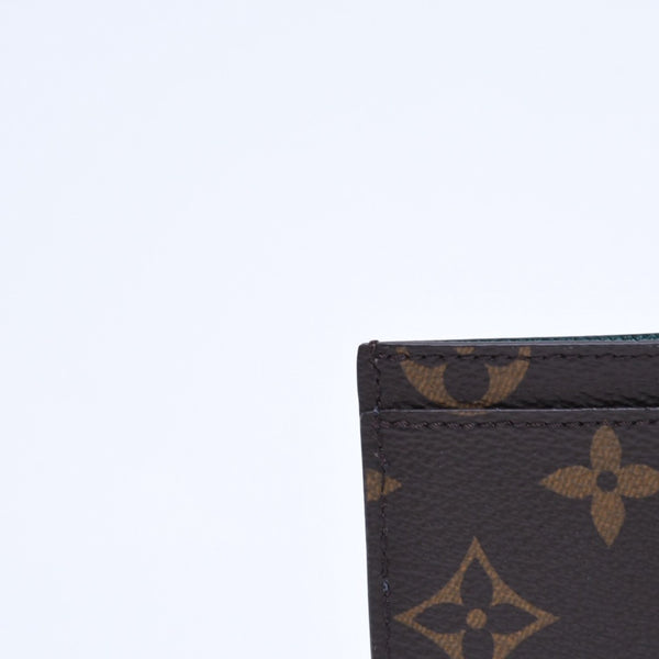 新品同様 LOUISVUITTON ルイヴィトン ポルトカルトサーンプル シマウマ カードケース 名刺入れ M11448 モノグラムキャンバス ブラウン 中古 4a009282