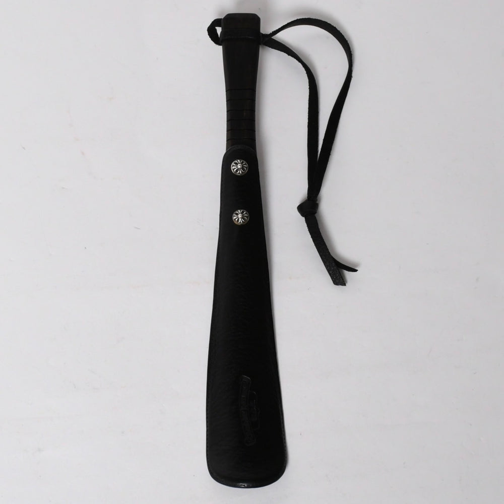 極美品 CHROME HEARTS クロムハーツ SHOE HORN W/EBONY シューホーン 靴ベラ CHクロス エボニーウッド シルバー925 中古 4a009222