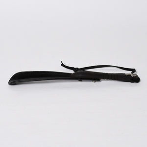 極美品 CHROME HEARTS クロムハーツ SHOE HORN W/EBONY シューホーン 靴ベラ CHクロス エボニーウッド シルバー925 中古 4a009222