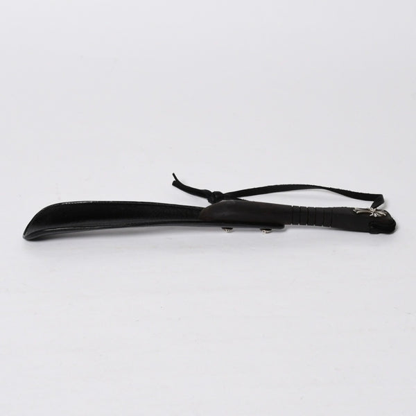 極美品 CHROME HEARTS クロムハーツ SHOE HORN W/EBONY シューホーン 靴ベラ CHクロス エボニーウッド シルバー925 中古 4a009222