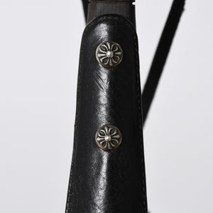 極美品 CHROME HEARTS クロムハーツ SHOE HORN W/EBONY シューホーン 靴ベラ CHクロス エボニーウッド シルバー925 中古 4a009222