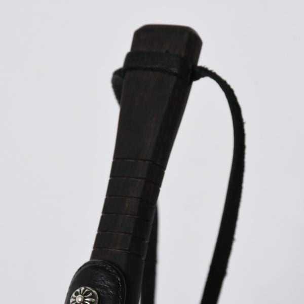 極美品 CHROME HEARTS クロムハーツ SHOE HORN W/EBONY シューホーン 靴ベラ CHクロス エボニーウッド シルバー925 中古 4a009222