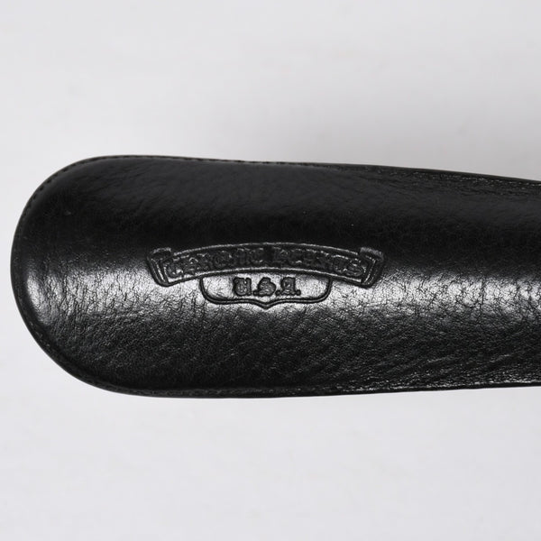 極美品 CHROME HEARTS クロムハーツ SHOE HORN W/EBONY シューホーン 靴ベラ CHクロス エボニーウッド シルバー925 中古 4a009222