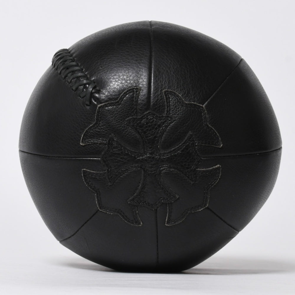 極美品 CHROME HEARTS クロムハーツ MEDICINE BALL SML メディシンボール スモール CHプラスパッチ 4パッチ レザー シルバー925 中古 4a009220