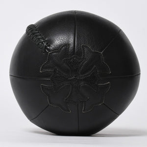 極美品 CHROME HEARTS クロムハーツ MEDICINE BALL SML メディシンボール スモール CHプラスパッチ 4パッチ レザー シルバー925 中古 4a009220