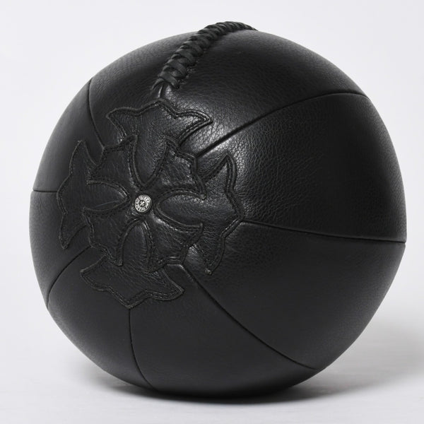 極美品 CHROME HEARTS クロムハーツ MEDICINE BALL SML メディシンボール スモール CHプラスパッチ 4パッチ レザー シルバー925 中古 4a009220