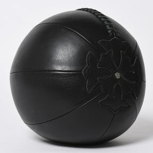 極美品 CHROME HEARTS クロムハーツ MEDICINE BALL SML メディシンボール スモール CHプラスパッチ 4パッチ レザー シルバー925 中古 4a009220