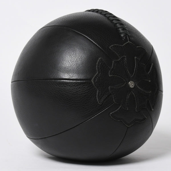 極美品 CHROME HEARTS クロムハーツ MEDICINE BALL SML メディシンボール スモール CHプラスパッチ 4パッチ レザー シルバー925 中古 4a009220