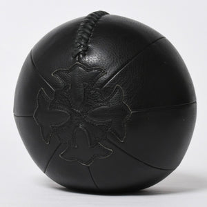 極美品 CHROME HEARTS クロムハーツ MEDICINE BALL SML メディシンボール スモール CHプラスパッチ 4パッチ レザー シルバー925 中古 4a009220