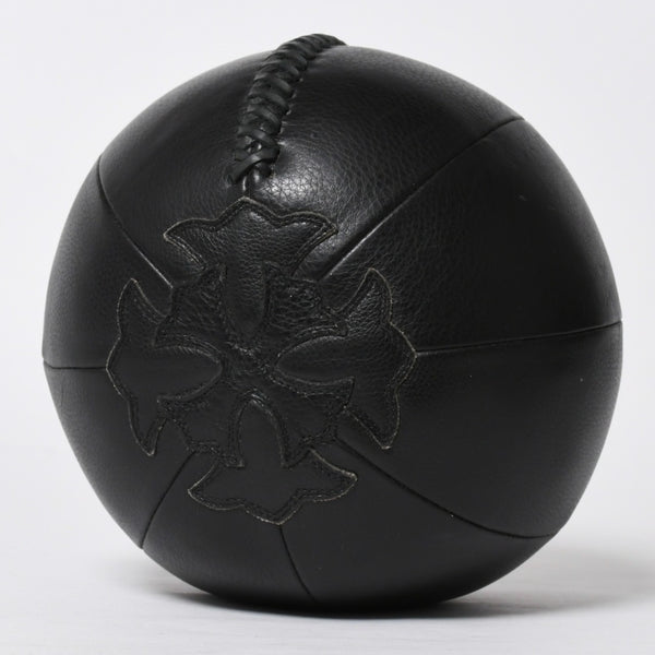 極美品 CHROME HEARTS クロムハーツ MEDICINE BALL SML メディシンボール スモール CHプラスパッチ 4パッチ レザー シルバー925 中古 4a009220