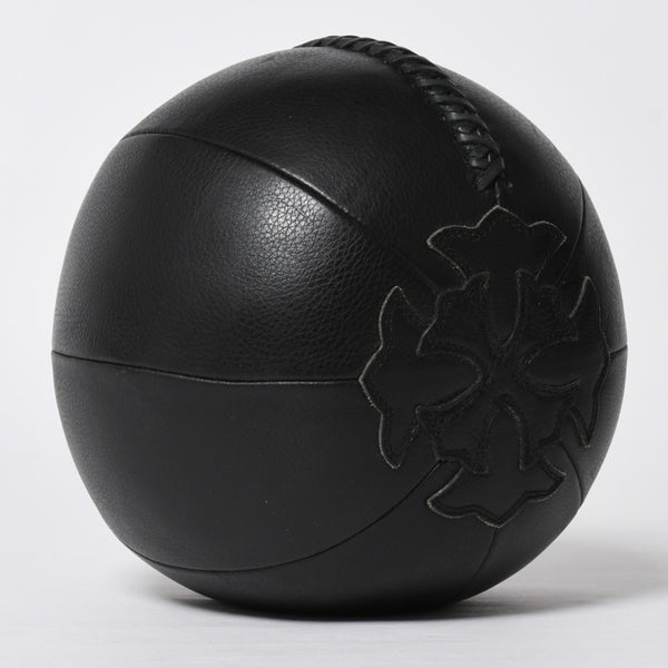 極美品 CHROME HEARTS クロムハーツ MEDICINE BALL SML メディシンボール スモール CHプラスパッチ 4パッチ レザー シルバー925 中古 4a009220