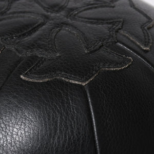 極美品 CHROME HEARTS クロムハーツ MEDICINE BALL SML メディシンボール スモール CHプラスパッチ 4パッチ レザー シルバー925 中古 4a009220
