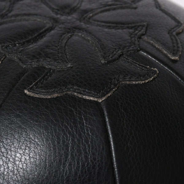 極美品 CHROME HEARTS クロムハーツ MEDICINE BALL SML メディシンボール スモール CHプラスパッチ 4パッチ レザー シルバー925 中古 4a009220