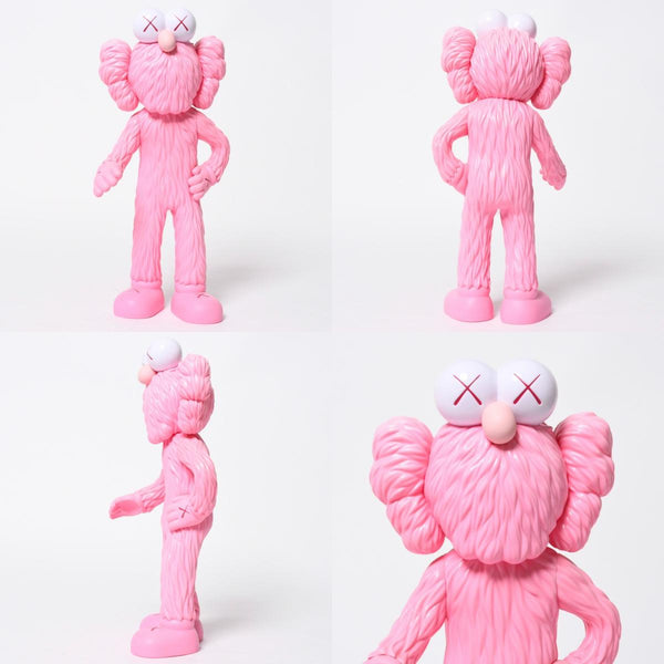 極美品 KAWS カウズ MEDICOMTOY カウズファミリー メディコムトイ フィギア アート ピンク グレー 中古 4a009296