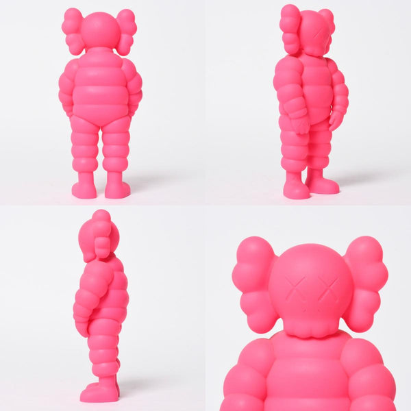 極美品 KAWS カウズ MEDICOMTOY カウズファミリー メディコムトイ フィギア アート ピンク グレー 中古 4a009296