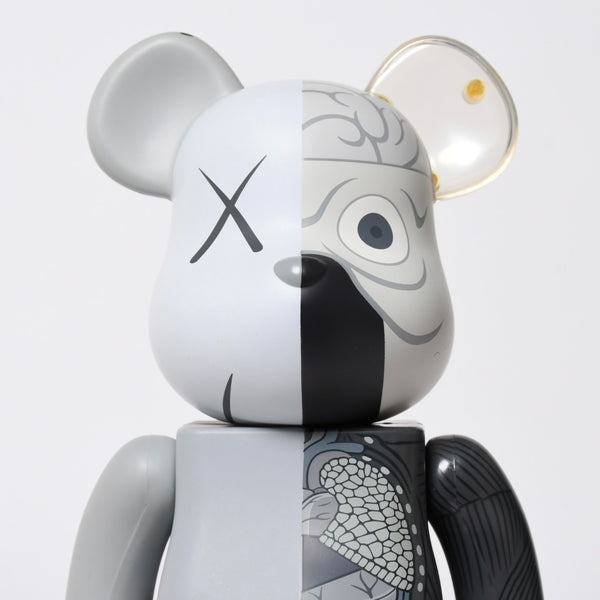 KAWS BE@RBRIK Gray COMPANION Human Anatomy Model 400% Original Fake Excellent Condition Used 4a009304