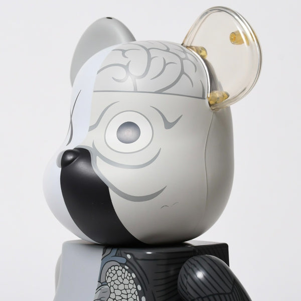 KAWS BE@RBRIK Gray COMPANION Human Anatomy Model 400% Original Fake Excellent Condition Used 4a009304
