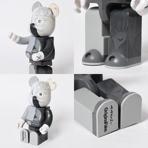 KAWS BE@RBRIK Gray COMPANION Human Anatomy Model 400% Original Fake Excellent Condition Used 4a009304