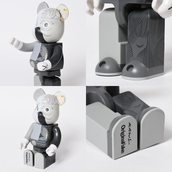 KAWS BE@RBRIK Gray COMPANION Human Anatomy Model 400% Original Fake Excellent Condition Used 4a009304