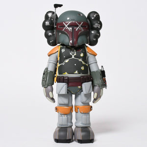 新品同様品 カウズ KAWS ×STAR WARS×MEDICOM TOY Boba Fett Companion KAWS Version フィギュア カーキ 中古 4a009302