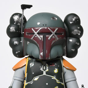 新品同様品 カウズ KAWS ×STAR WARS×MEDICOM TOY Boba Fett Companion KAWS Version フィギュア カーキ 中古 4a009302