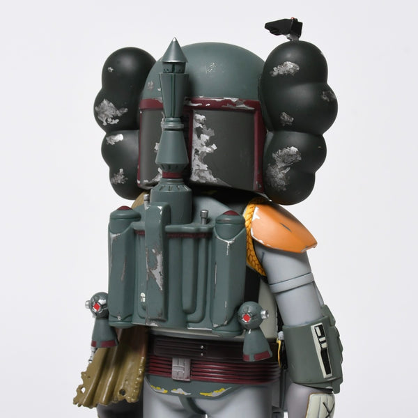 新品同様品 カウズ KAWS ×STAR WARS×MEDICOM TOY Boba Fett Companion KAWS Version フィギュア カーキ 中古 4a009302