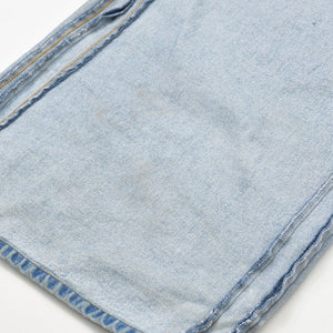 VETEMENTS ヴェトモン 23SS インサイドアウトパッチバギーデニムパンツ インディゴ UE63PA265N サイズS 美品 中古 4a009309