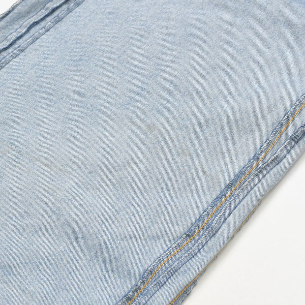 VETEMENTS ヴェトモン 23SS インサイドアウトパッチバギーデニムパンツ インディゴ UE63PA265N サイズS 美品 中古 4a009309