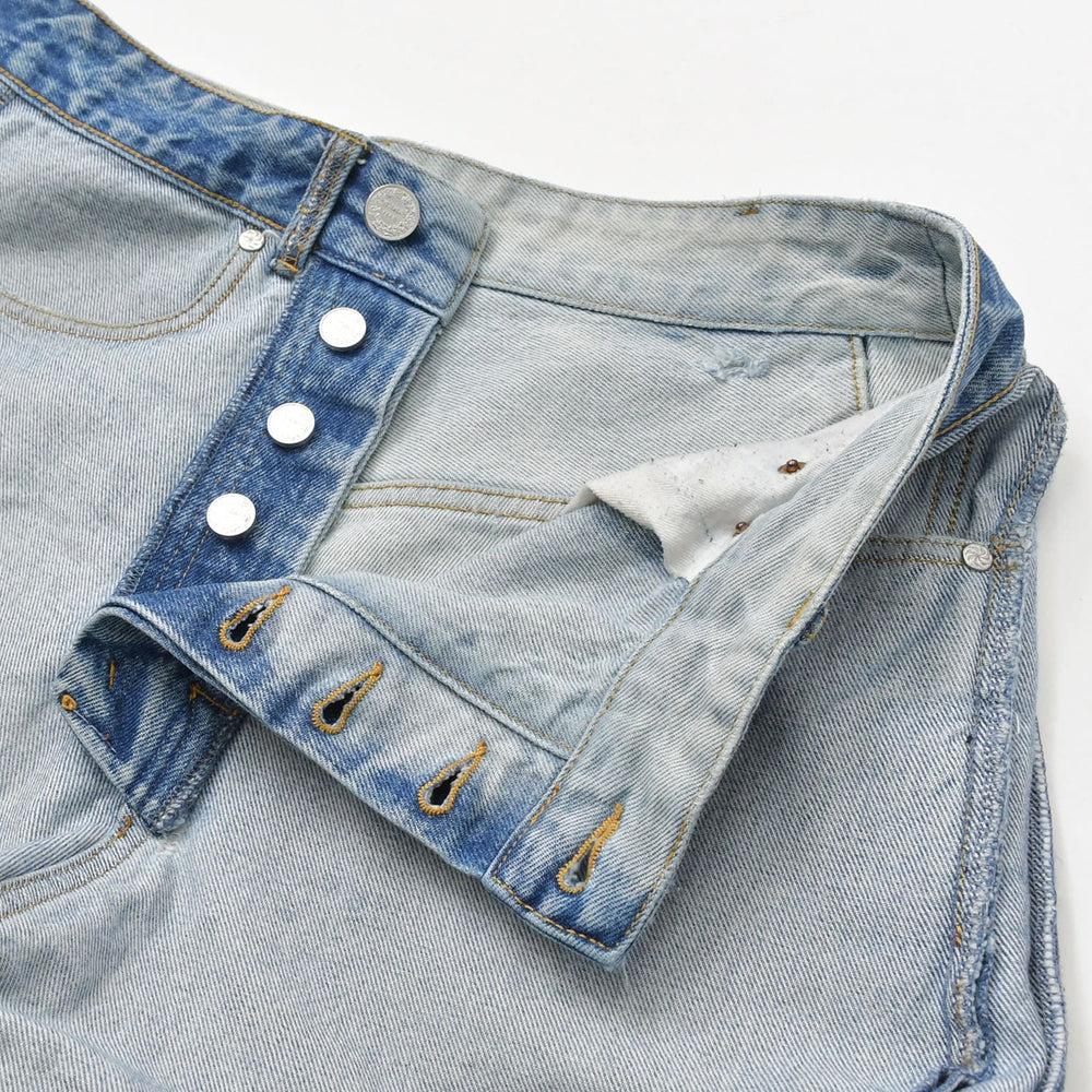VETEMENTS 23SS Inside Out Patch Baggy Denim Pants Indigo UE63PA265N Size S Good Condition Used 4a009309