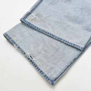 VETEMENTS ヴェトモン 23SS インサイドアウトパッチバギーデニムパンツ インディゴ UE63PA265N サイズS 美品 中古 4a009309