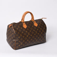 画像をギャラリービューアに読み込む, LOUIS VUITTON ルイヴィトン モノグラム スピーディ35 ハンドバッグ M41524 SP0947 ブラウン ボストンバッグ 美品 中古 4b009305