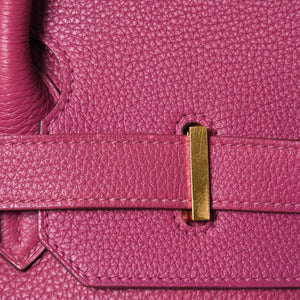 HERMES エルメス ショルダーバーキン42 トリヨンクレマンス ハンドバッグ ◻︎P刻印 ゴルチェ期 ローズパープル ゴールド金具 美品 中古 4a009723