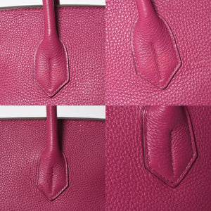 HERMES エルメス ショルダーバーキン42 トリヨンクレマンス ハンドバッグ ◻︎P刻印 ゴルチェ期 ローズパープル ゴールド金具 美品 中古 4a009723