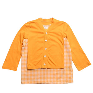 COMME des GARCONS Docking Long Sleeve Cut and Sew GA-T037 Size S AD2007 Plaid Archive Good Condition Used 4a009320