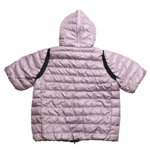 MIU MIU Short Sleeve Down Jacket Outer Purple Black Size S 42 Made in Italy Good Condition Used 4a009638