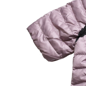 MIU MIU Short Sleeve Down Jacket Outer Purple Black Size S 42 Made in Italy Good Condition Used 4a009638