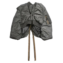 Very Good Condition JUNYA WATANABE COMME DES GARÇONS Deformed MA-1 Jacket Khaki Size S Used 4a009333