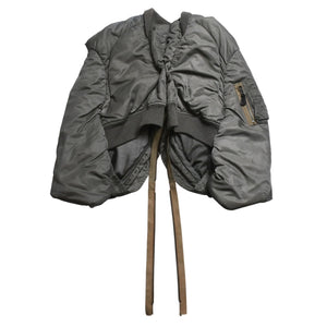 Very Good Condition JUNYA WATANABE COMME DES GARÇONS Deformed MA-1 Jacket Khaki Size S Used 4a009333