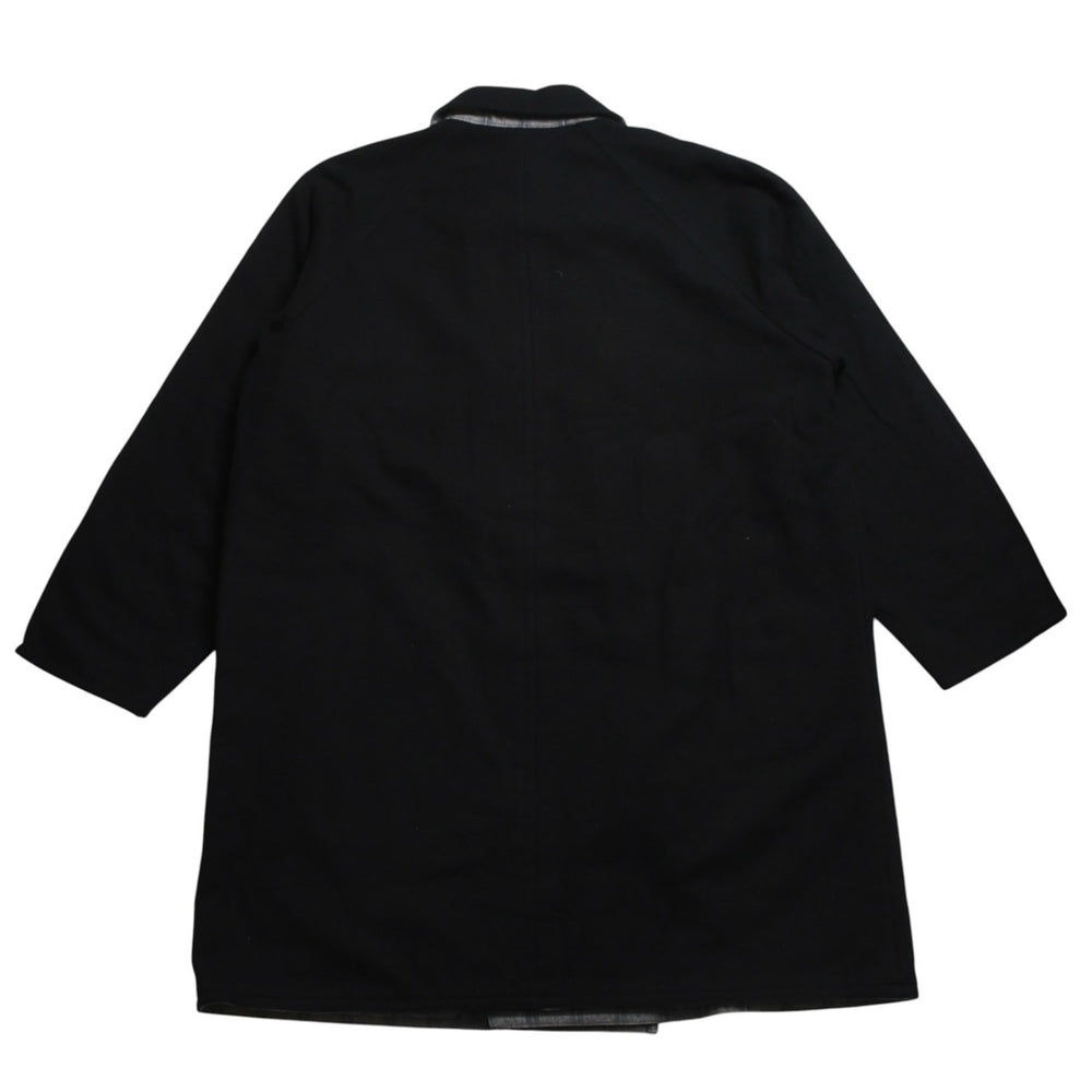 極美品 COMME des GARCONS コムデギャルソン robe de chambre ローブドシャンブル ダブルブレスト コート SRC-080080 ブラック 中古 4a009324