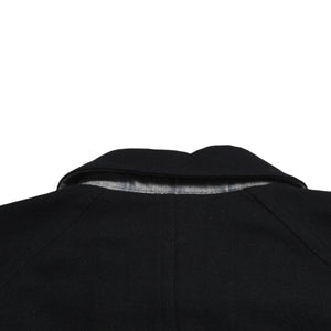 Very good condition COMME des GARCONS robe de chambre double-breasted coat SRC-080080 black used 4a009324