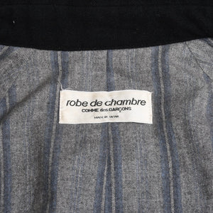 Very good condition COMME des GARCONS robe de chambre double-breasted coat SRC-080080 black used 4a009324