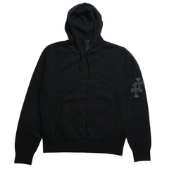 Like new CHROME HEARTS SWTR U WAITING ROOM Cashmere Pullover Hoodie Size XS Cross Patch 3 Patch Used 4a009390