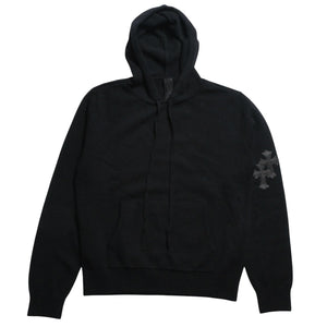 Like new CHROME HEARTS SWTR U WAITING ROOM Cashmere Pullover Hoodie Size XS Cross Patch 3 Patch Used 4a009390
